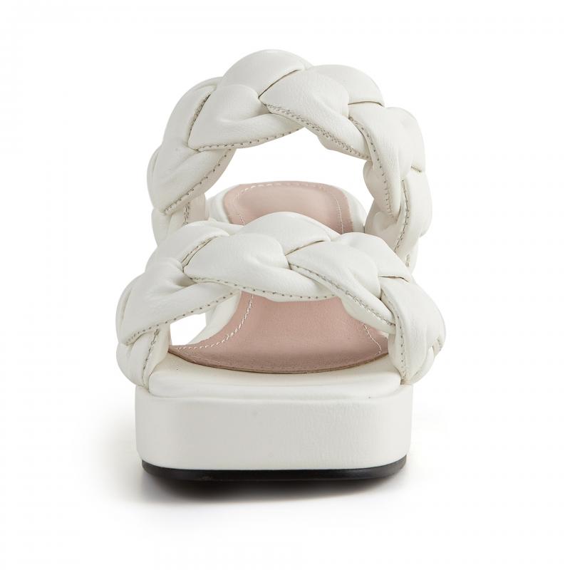 Newbella	Braided Design Chunky Heeled Sandals Newgew