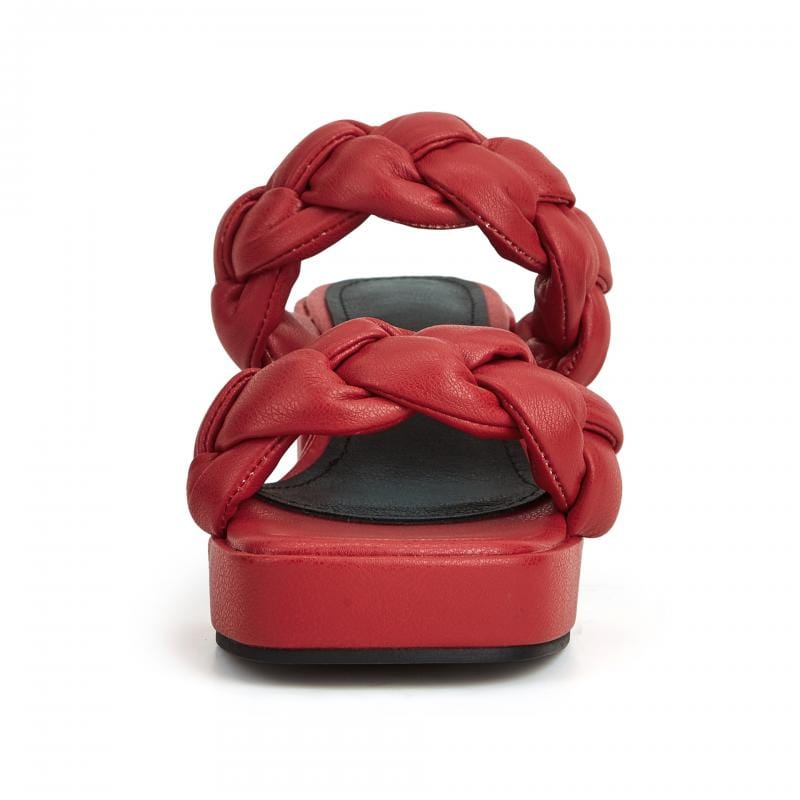Newbella	Braided Design Chunky Heeled Sandals Newgew