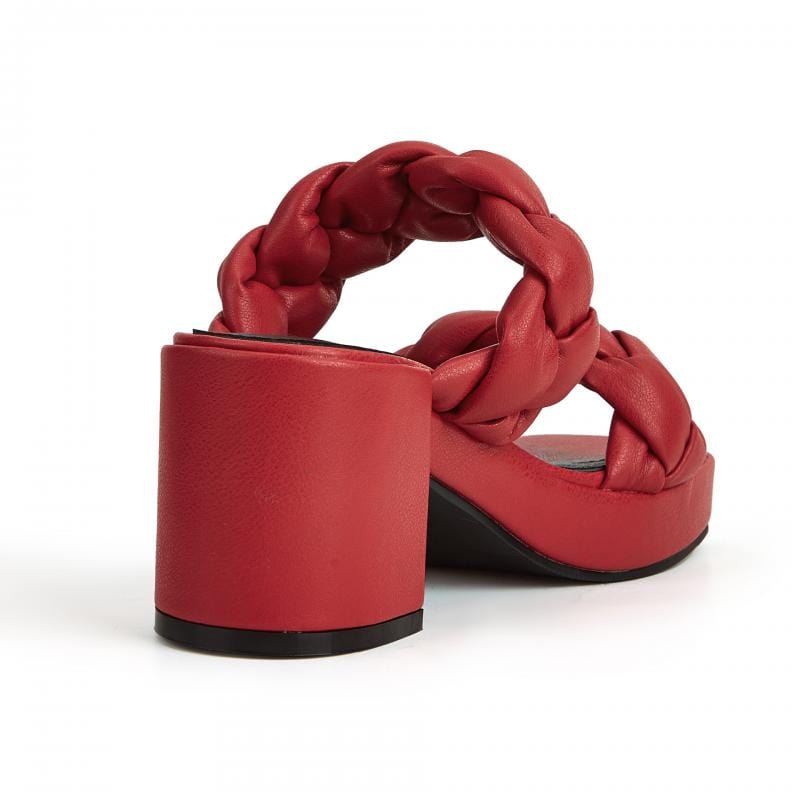 Newbella	Braided Design Chunky Heeled Sandals Newgew