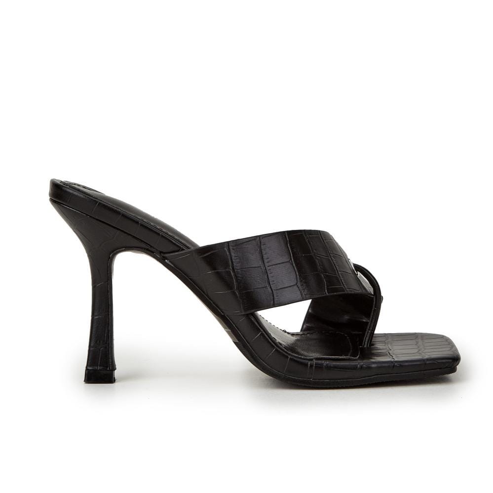 Solid Color Casual Heeled Sandals Newgew