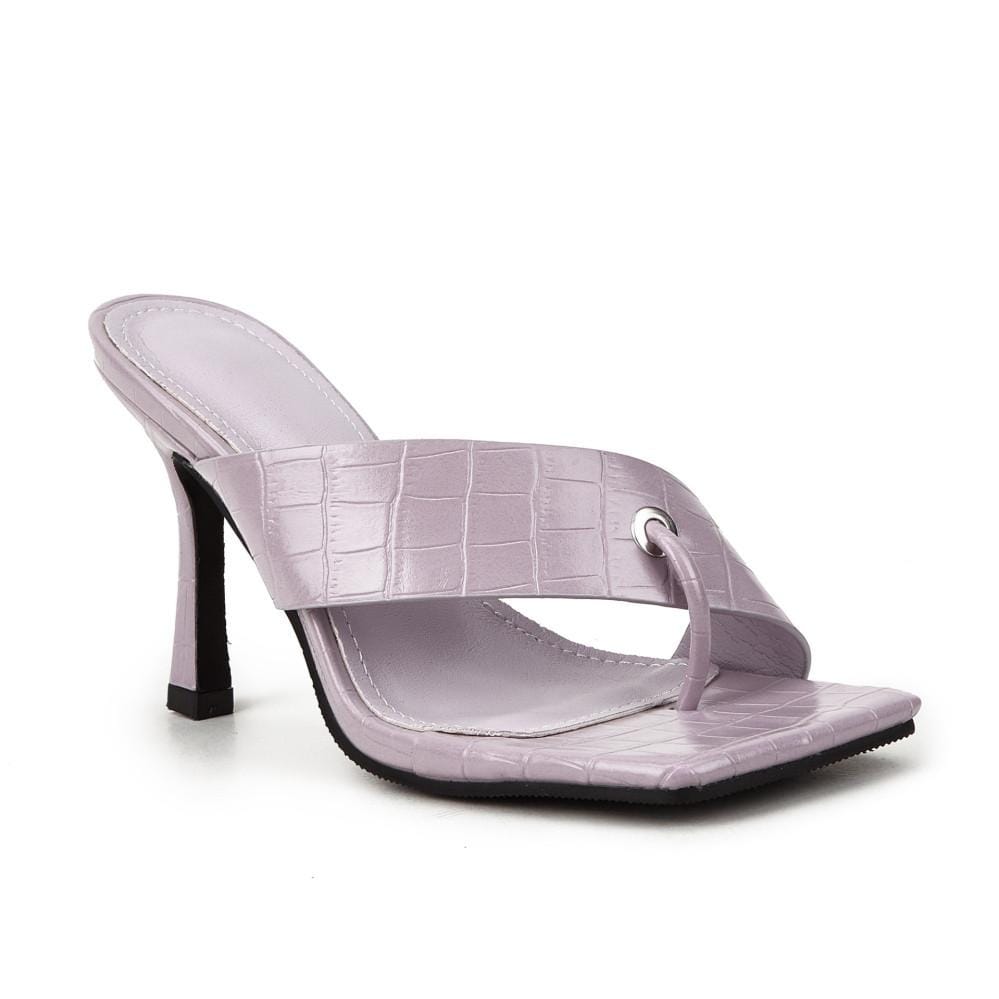 Solid Color Casual Heeled Sandals Newgew