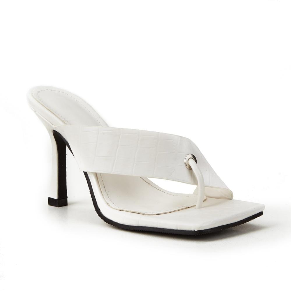 Solid Color Casual Heeled Sandals Newgew