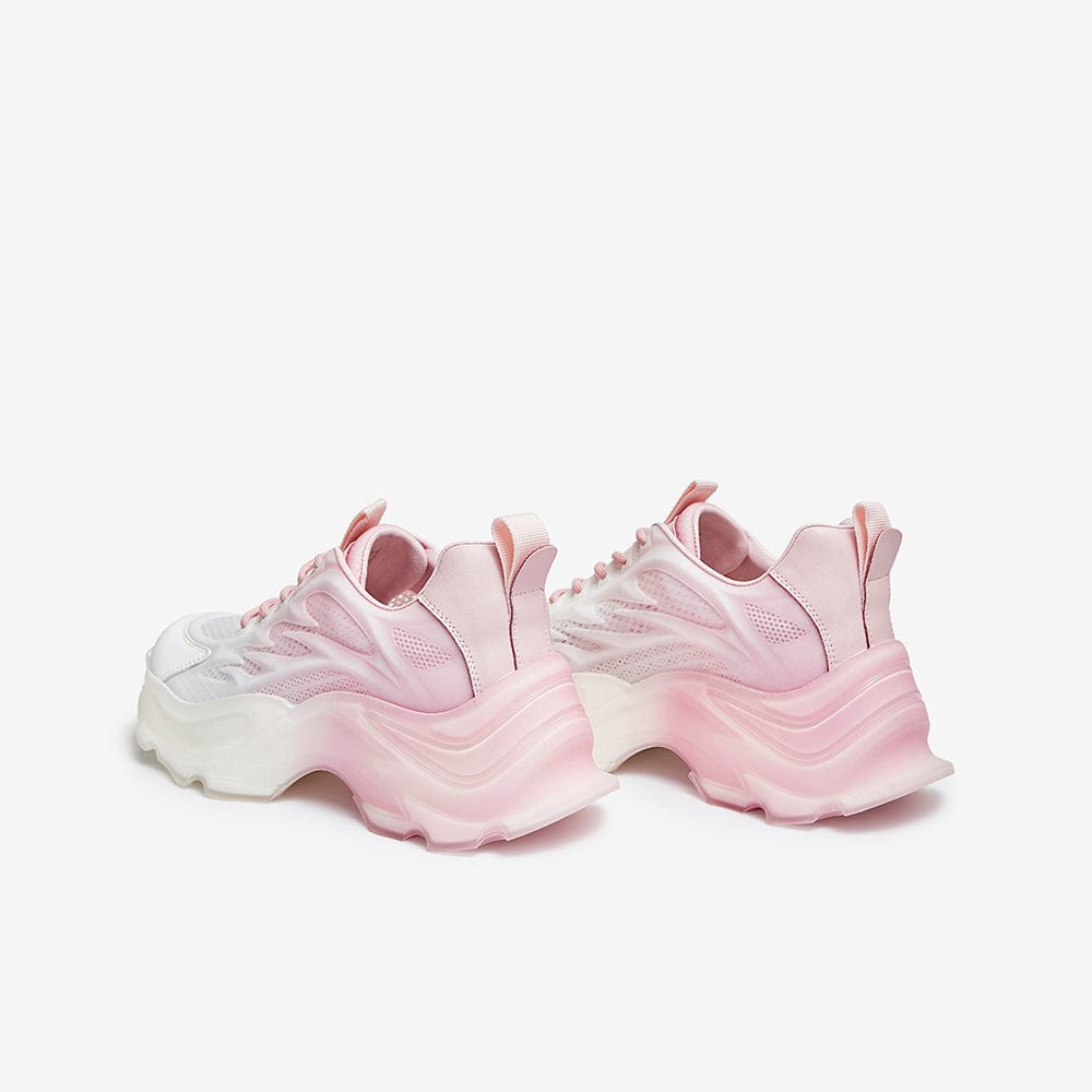 Colorblock Lace-up	Front Chunky Sneakers Newgew