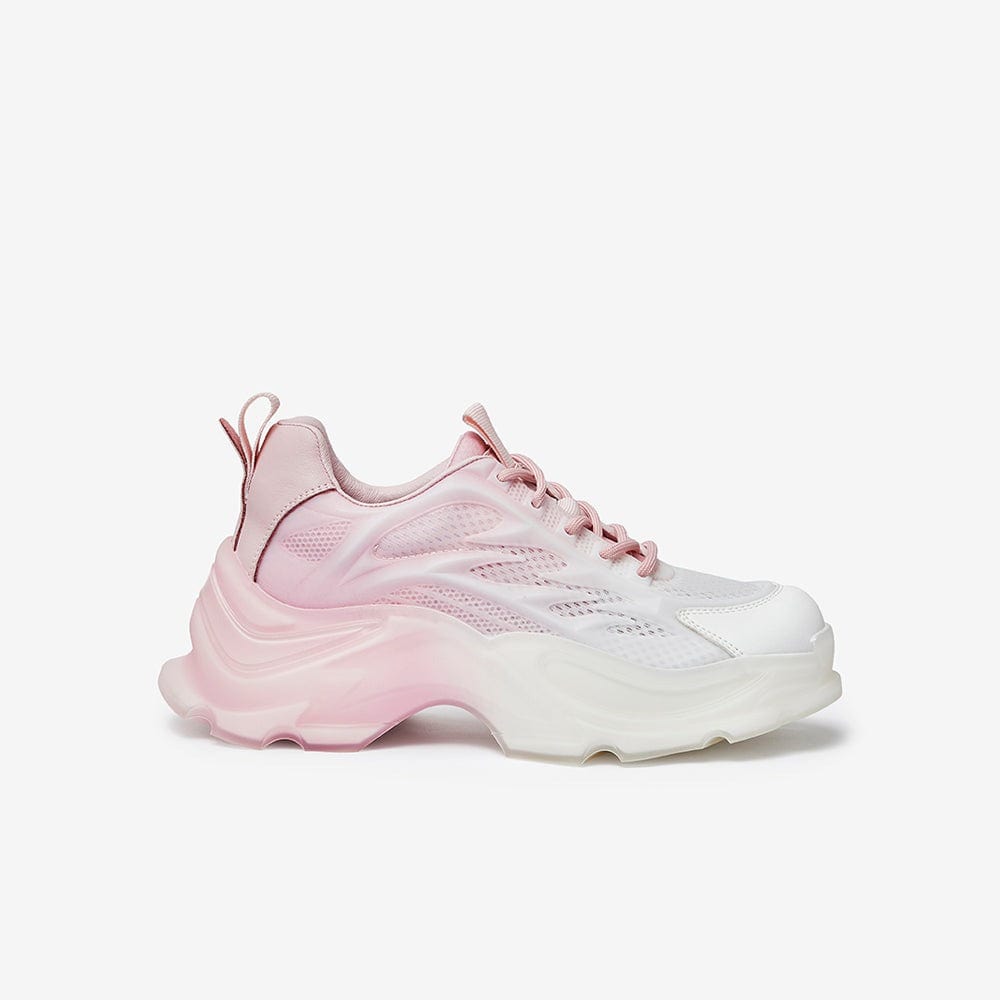 Colorblock Lace-up	Front Chunky Sneakers Newgew