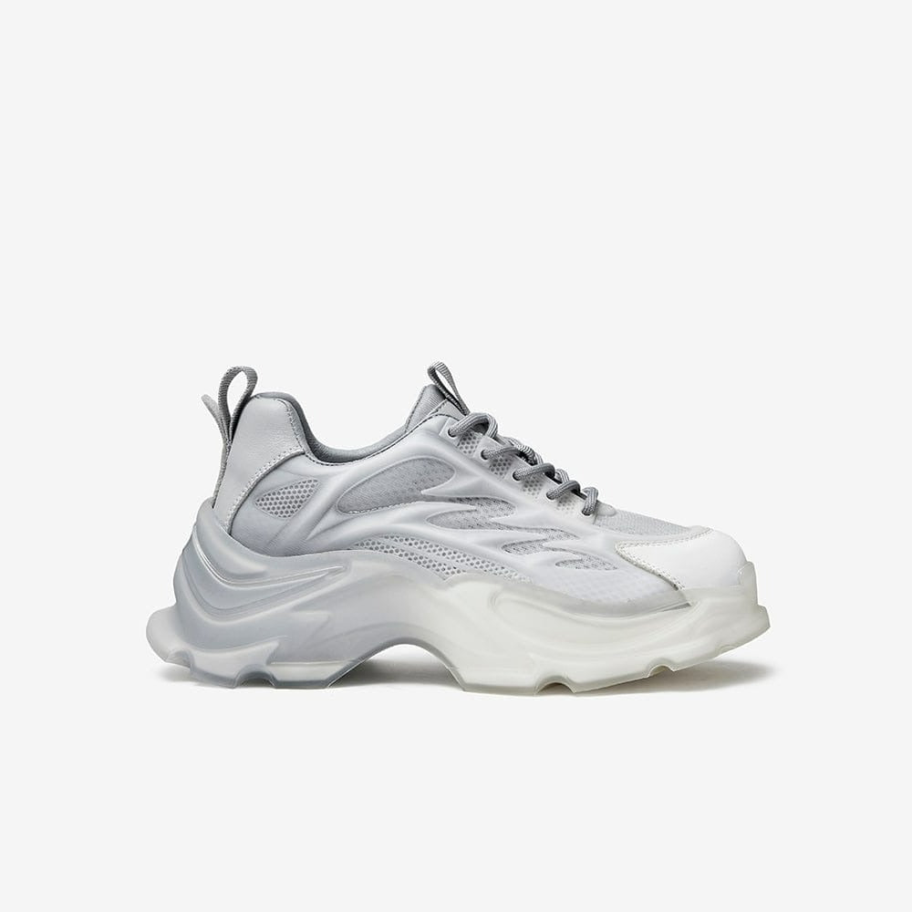 Colorblock Lace-up	Front Chunky Sneakers Newgew