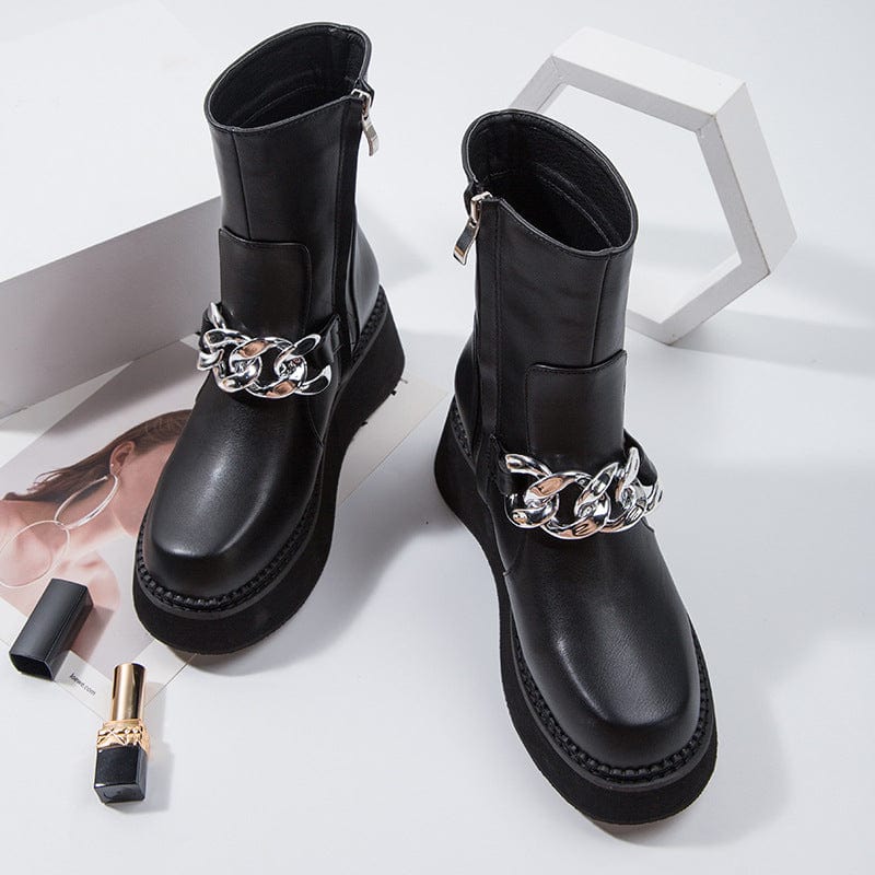 British-style Platform Boots Newgew