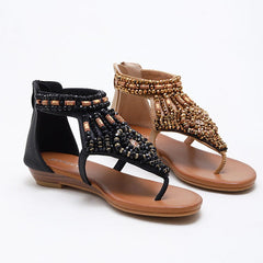 Crystal Wedge Sandals Newgew