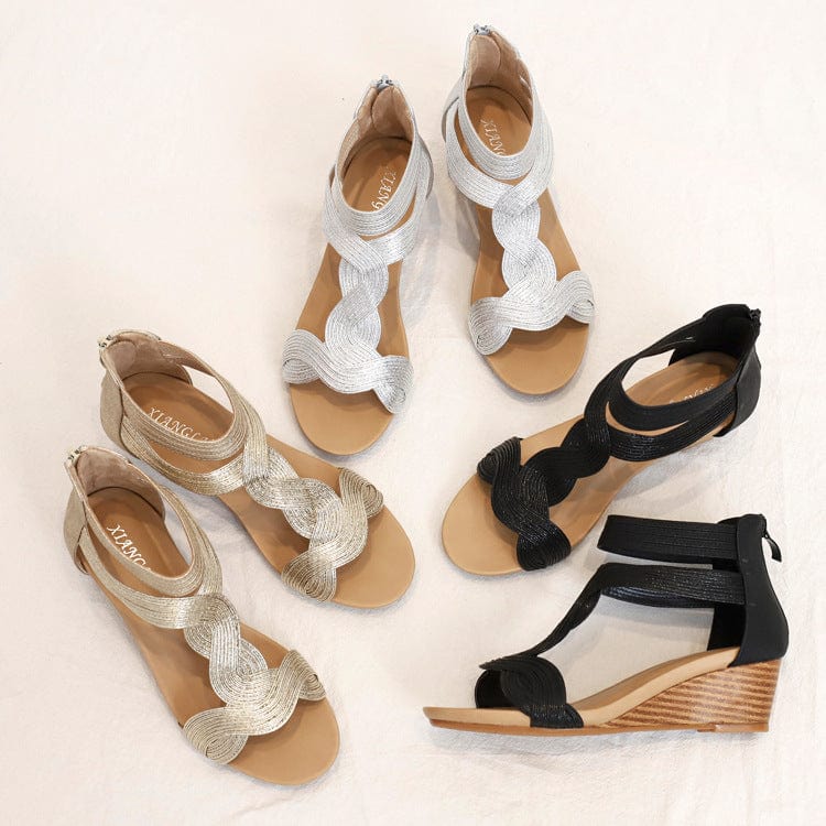 Ankle-strap Wedge Sandals Newgew