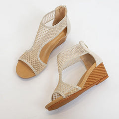 Mesh Wedge Sandals Newgew