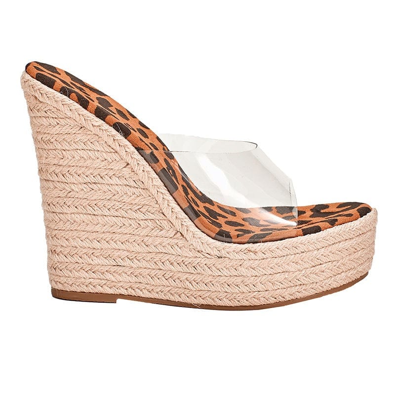 Open-Toe Wedge Heel Sandals Newgew