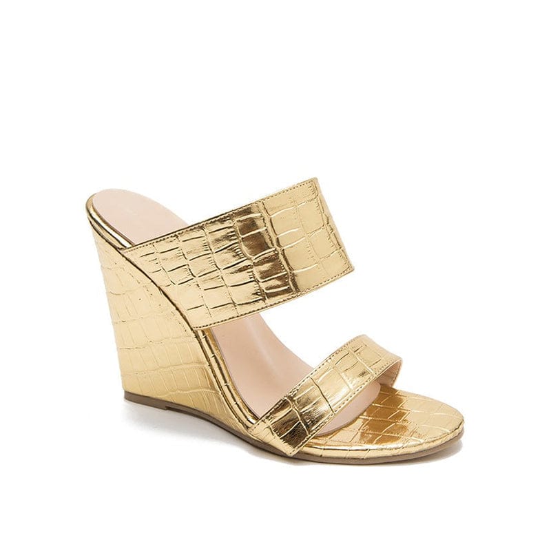 Open-toe Wedge Heel Sandals Newgew