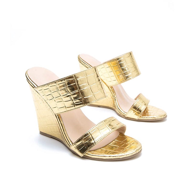 Open-toe Wedge Heel Sandals Newgew
