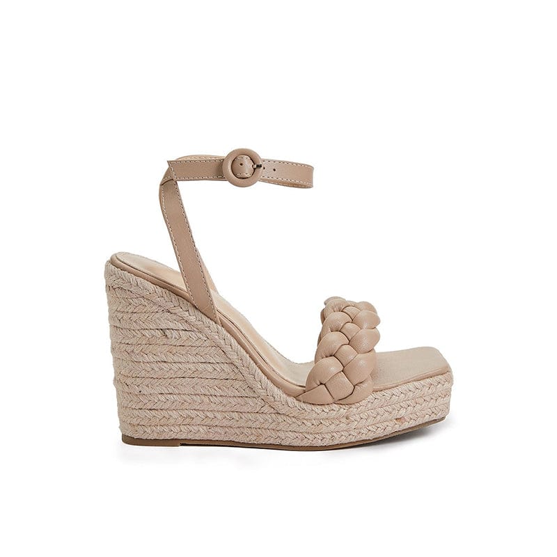 Open-Toe Wedge Heel Sandals Newgew