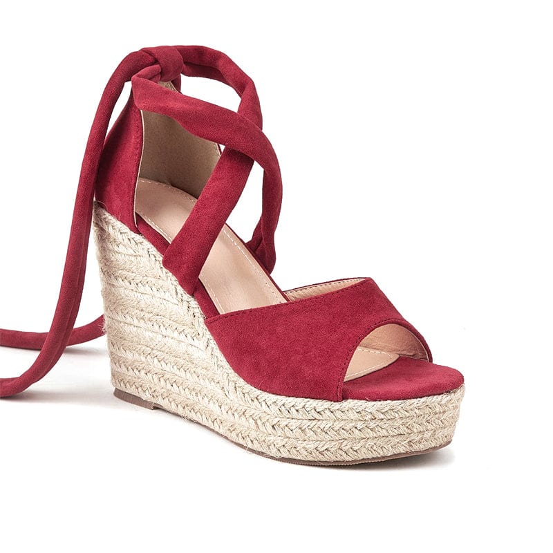 Wedge Heel lace-up Sandals Newgew