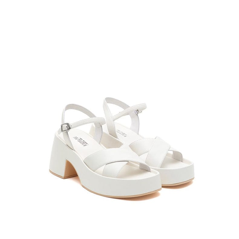 Joy&Peace Ankle Strap Cross Strap Heeled Sandals Newgew