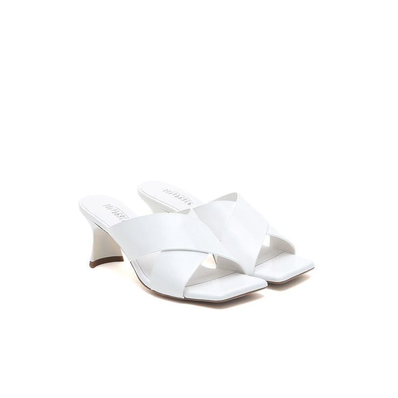 Joy&Peace Minimalist Cross Strap Heeled Sandals Newgew