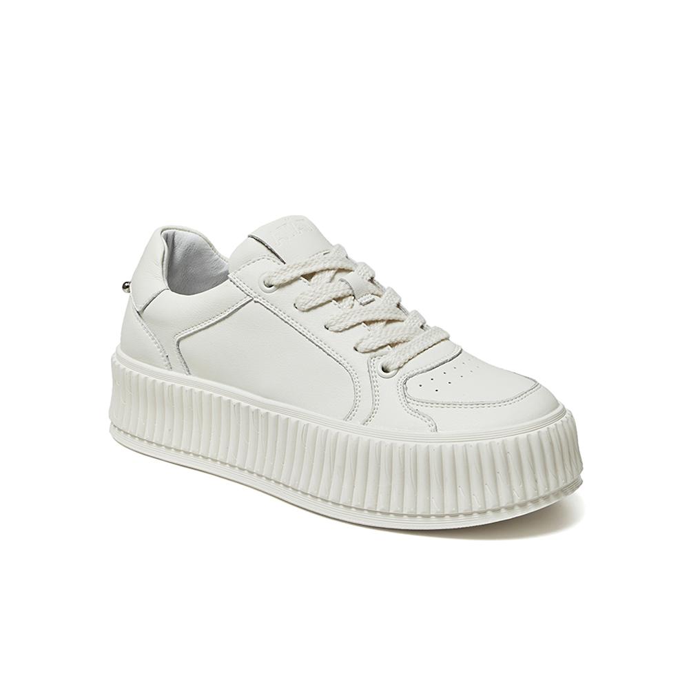Front Lace-up Colorful Thick-soled Sneakers Newgew