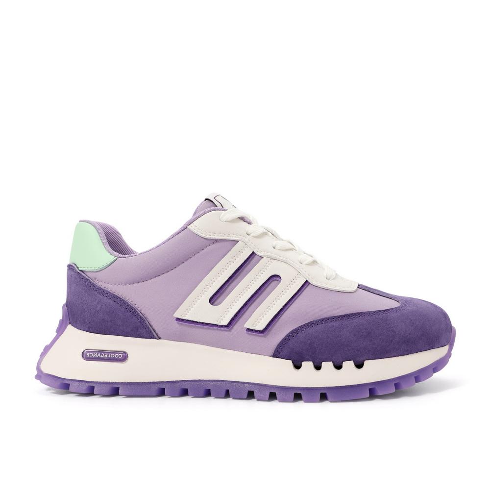 Front Lace-up Retro Color Block Sneakers Newgew