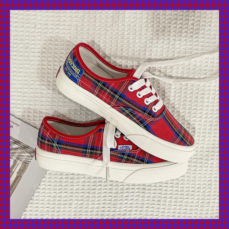 Vintage Plaid Sneakers Newgew
