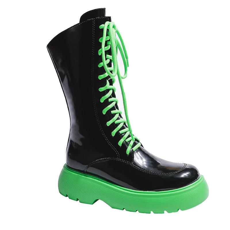 Lace-up Mid-caluf Boots Newgew