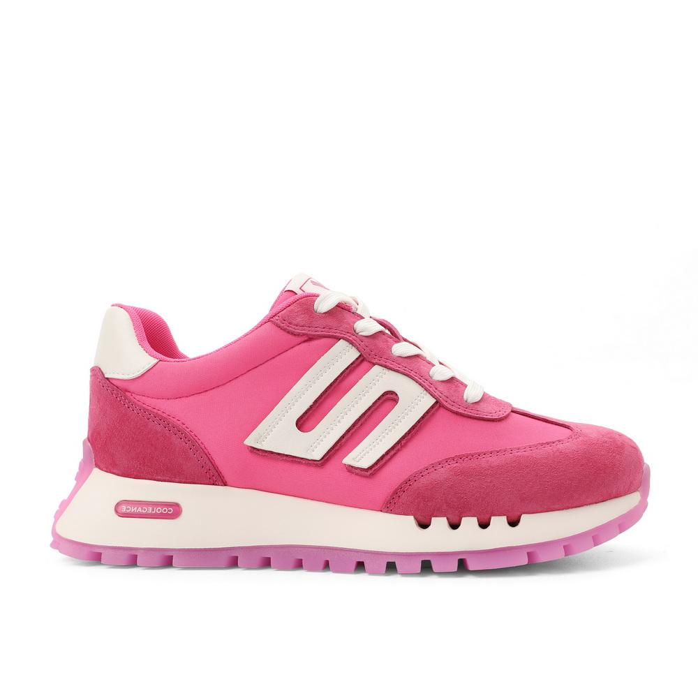 Front Lace-up Retro Color Block Sneakers Newgew