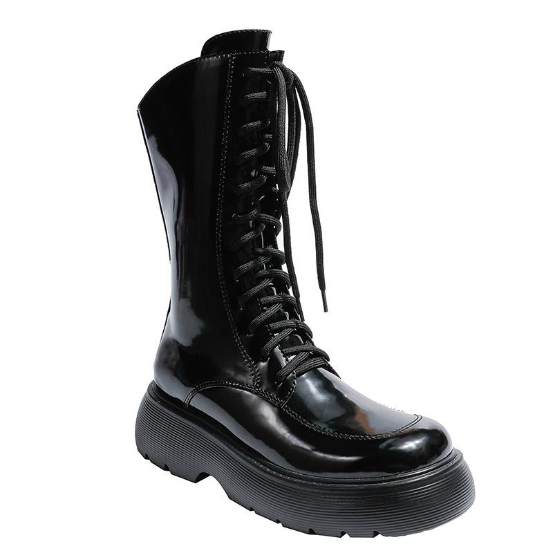 Lace-up Mid-caluf Boots Newgew