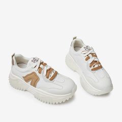 Front Lace-up Platform Sneakers Newgew
