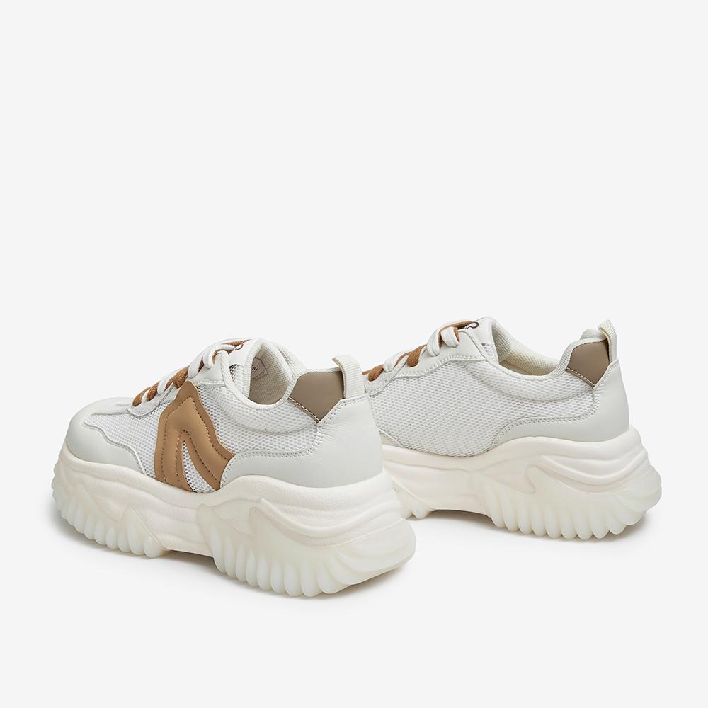 Front Lace-up Platform Sneakers Newgew