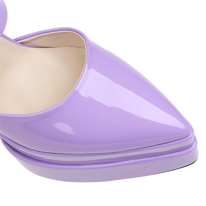 Foster Purple Platform Heels Newgew