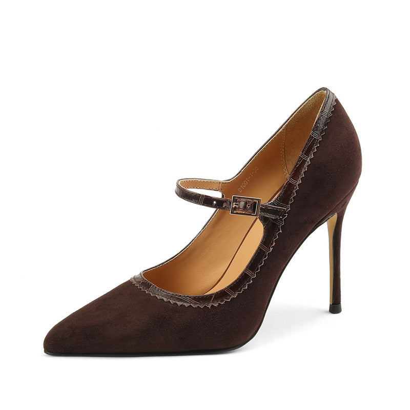Gia Brown Mary Jane Heels Newgew