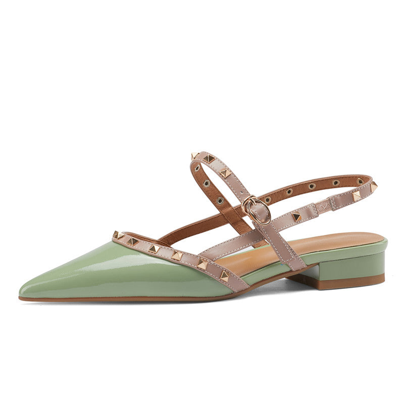Charlotte Rivet Slingback Flats NEW GEW