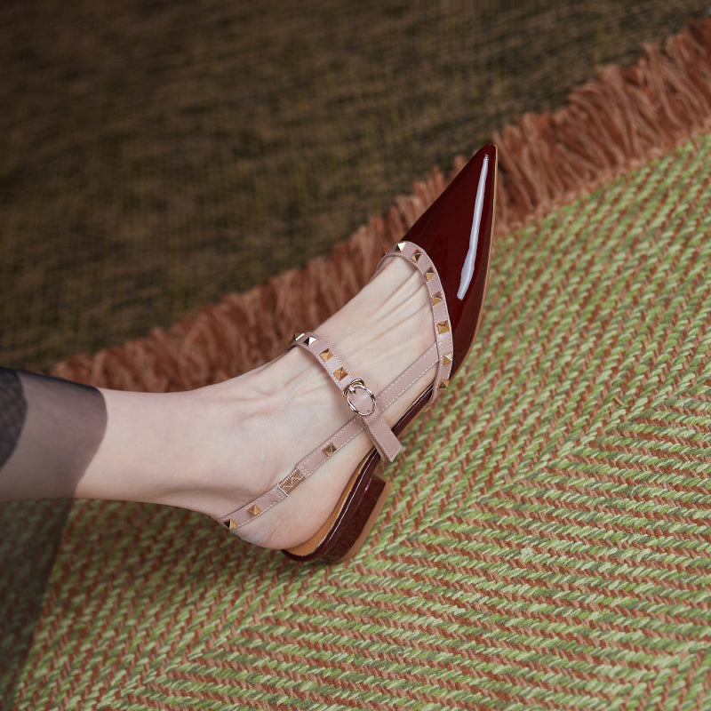 Charlotte Rivet Slingback Flats NEW GEW