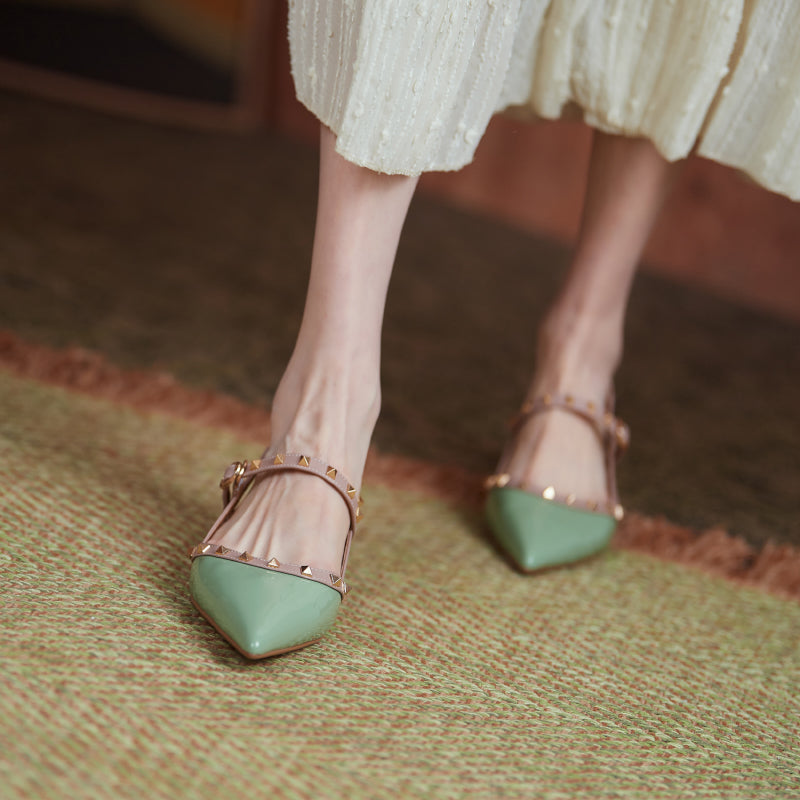 Charlotte Rivet Slingback Flats NEW GEW