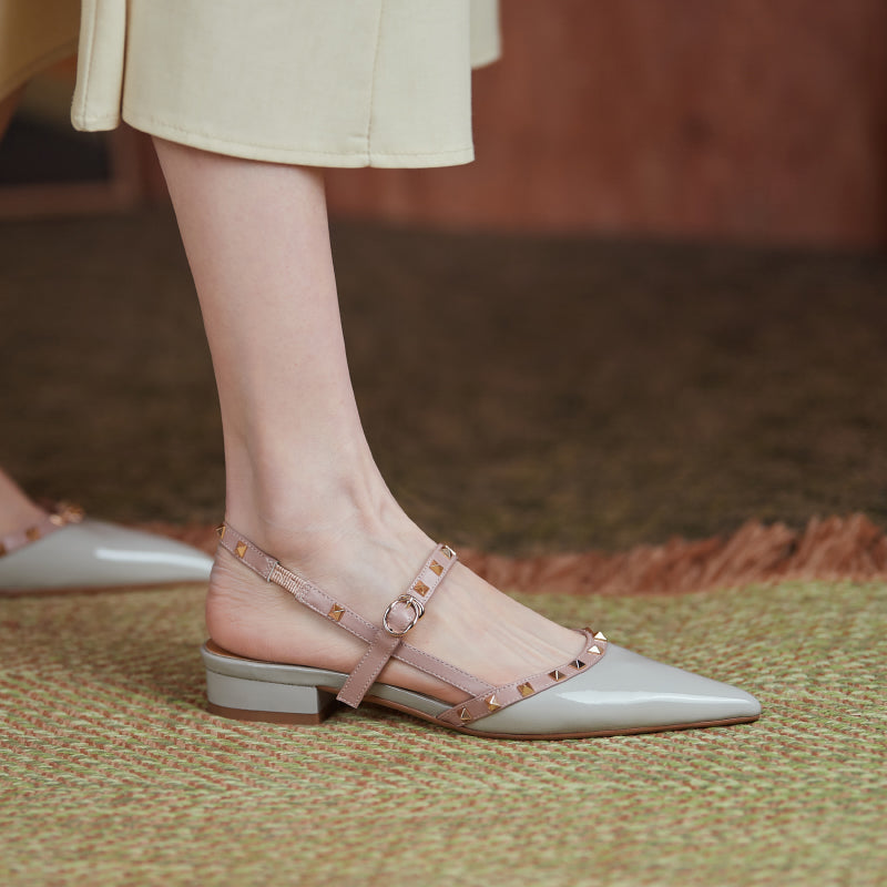 Charlotte Rivet Slingback Flats NEW GEW