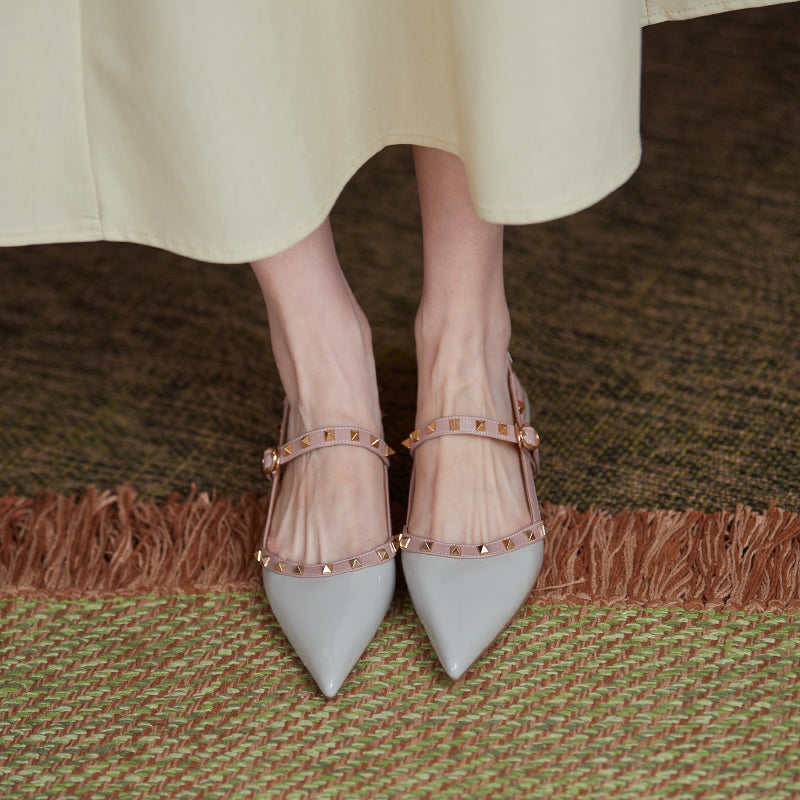 Charlotte Rivet Slingback Flats NEW GEW
