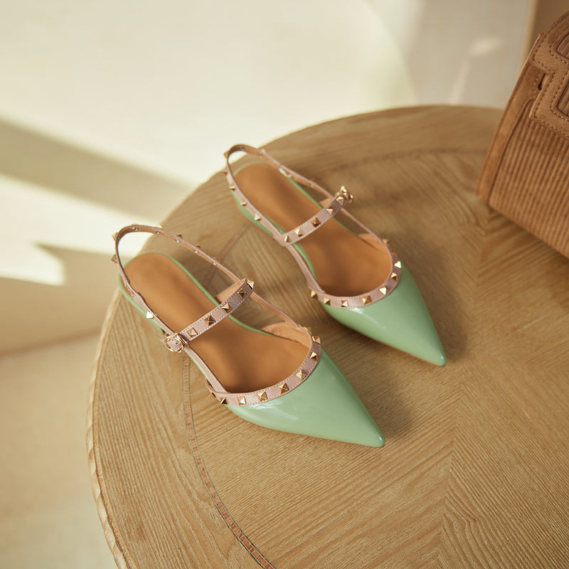 Charlotte Rivet Slingback Flats NEW GEW