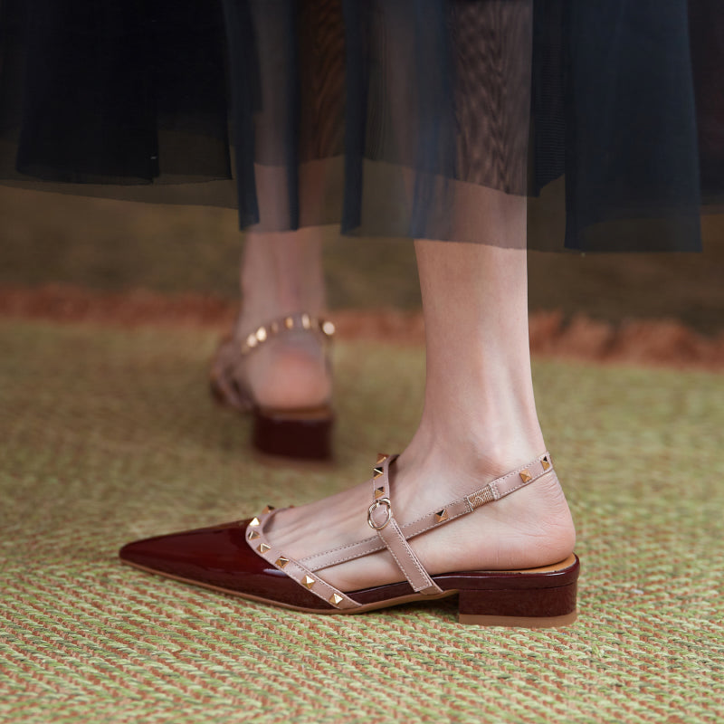 Charlotte Rivet Slingback Flats NEW GEW