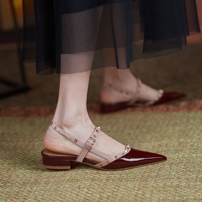 Charlotte Rivet Slingback Flats NEW GEW