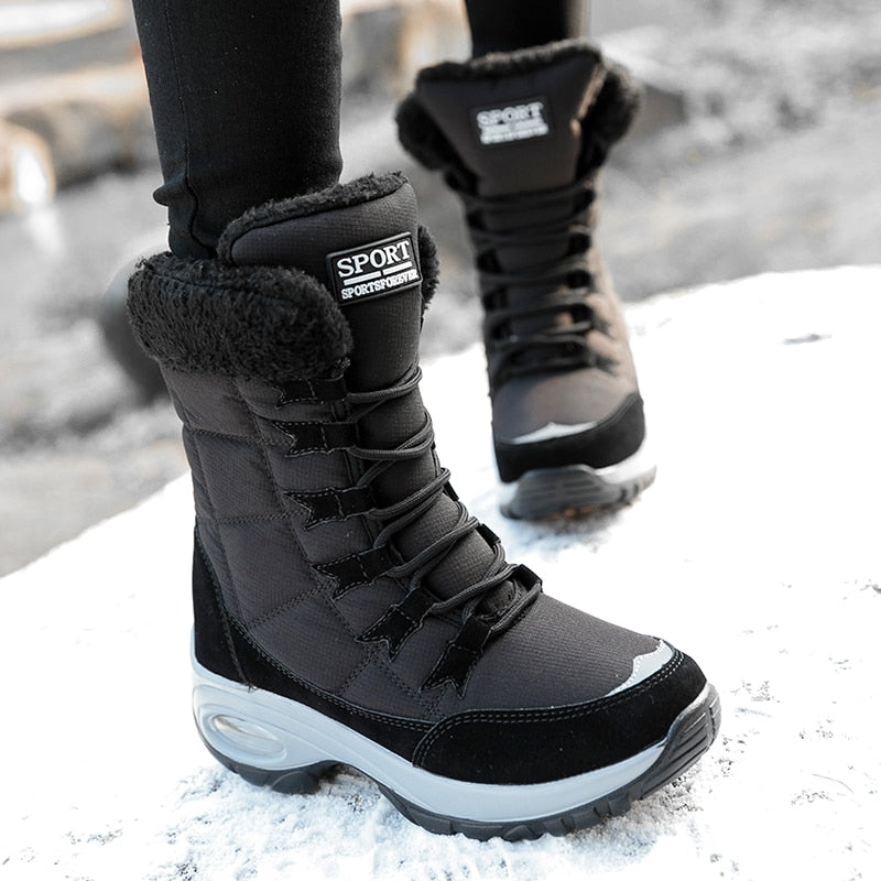 Winter Mid-Calf Snow Boots Newgew