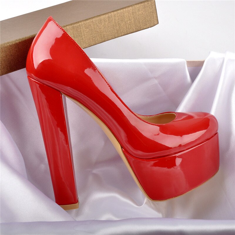 Chunky High Heels Shoes Newgew