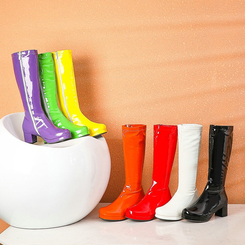 Leather Waterproof Knee High Boots 5-10.5 Newgew
