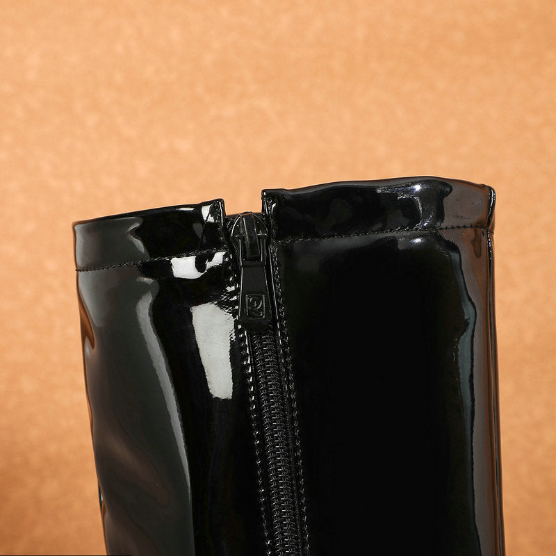 Leather Waterproof Knee High Boots 5-10.5 Newgew