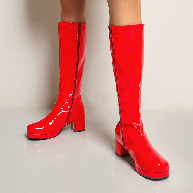 Leather Waterproof Knee High Boots 5-10.5 Newgew