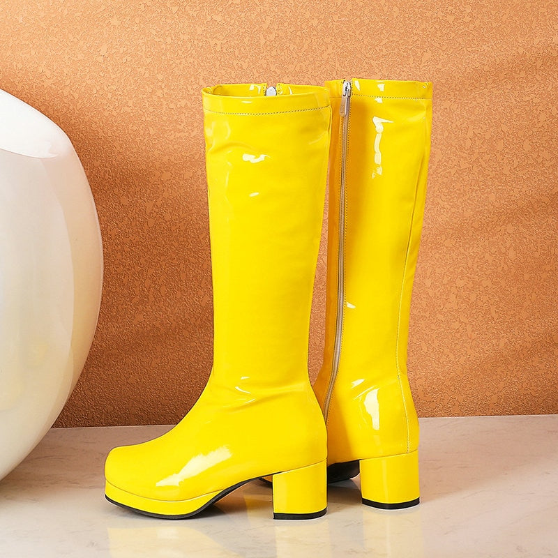 Leather Waterproof Knee High Boots 5-10.5 Newgew