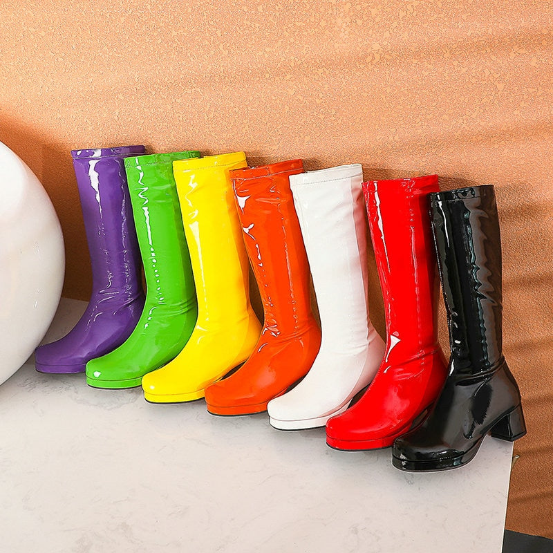 Leather Waterproof Knee High Boots 5-10.5 Newgew