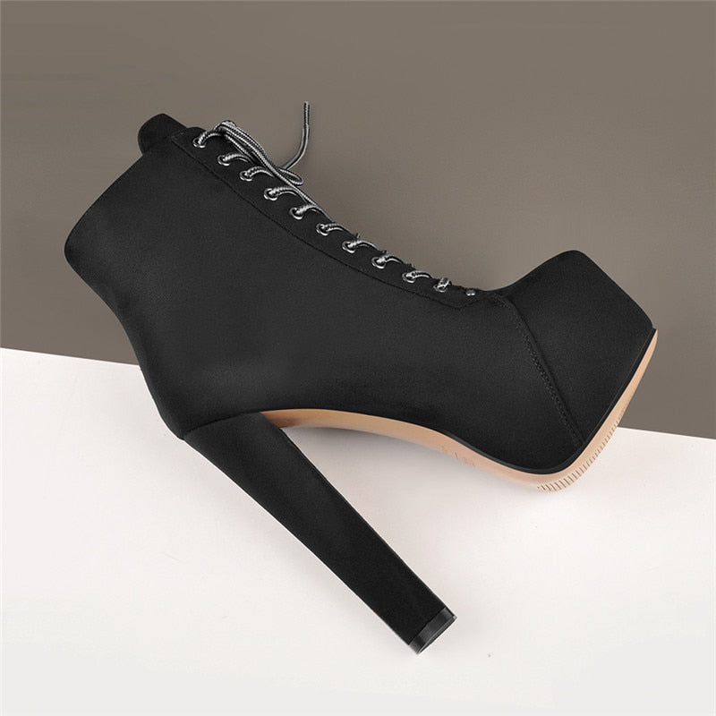 High Block Heel Booties Newgew