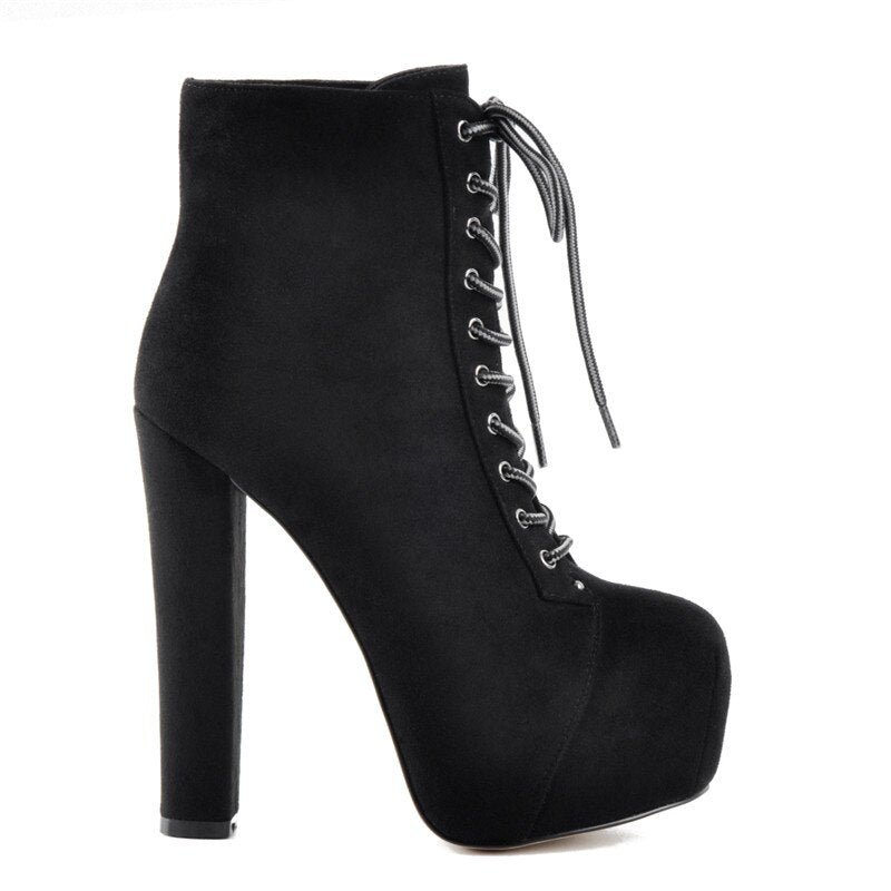High Block Heel Booties Newgew