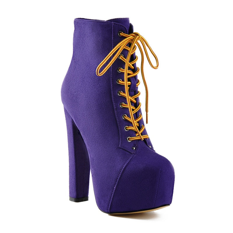High Block Heel Booties Newgew