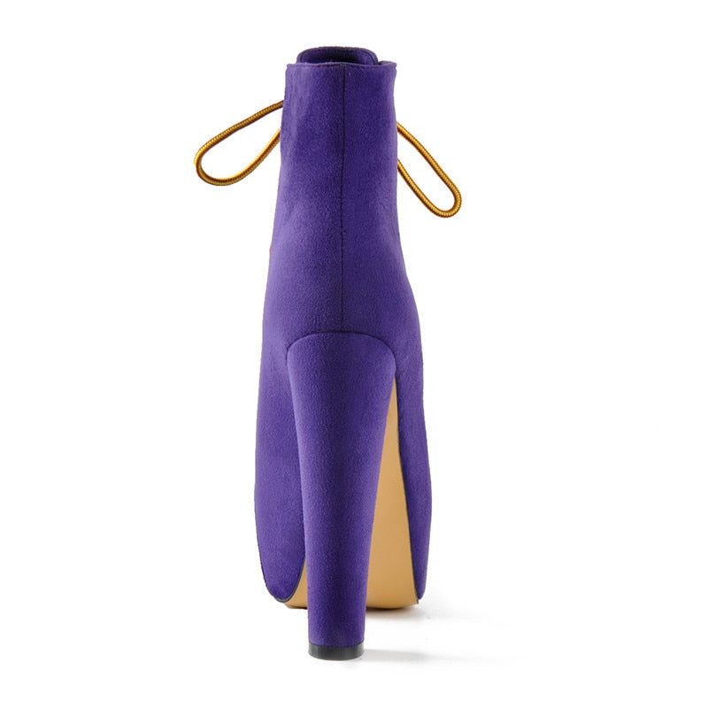 High Block Heel Booties Newgew