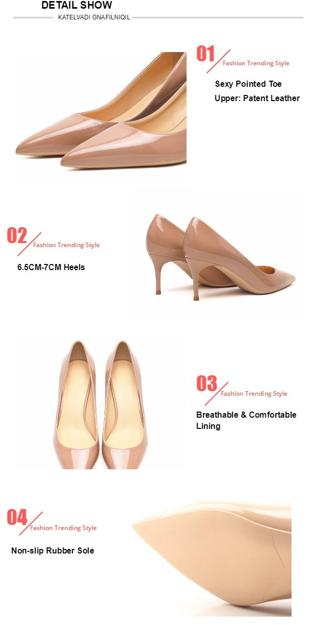 Patent Leather High Heel Shoes Newgew